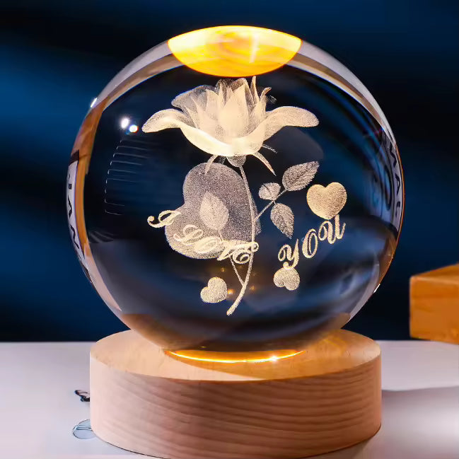 Kifaya - Lysande 3D-kristallkula